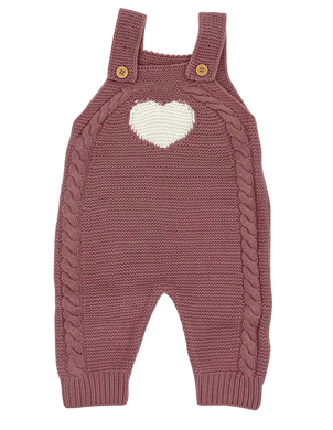 Knitted Heart Overalls - CovetedThings