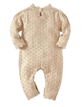 Load image into Gallery viewer, Onesie- Knitted Eyelet - CovetedThings
