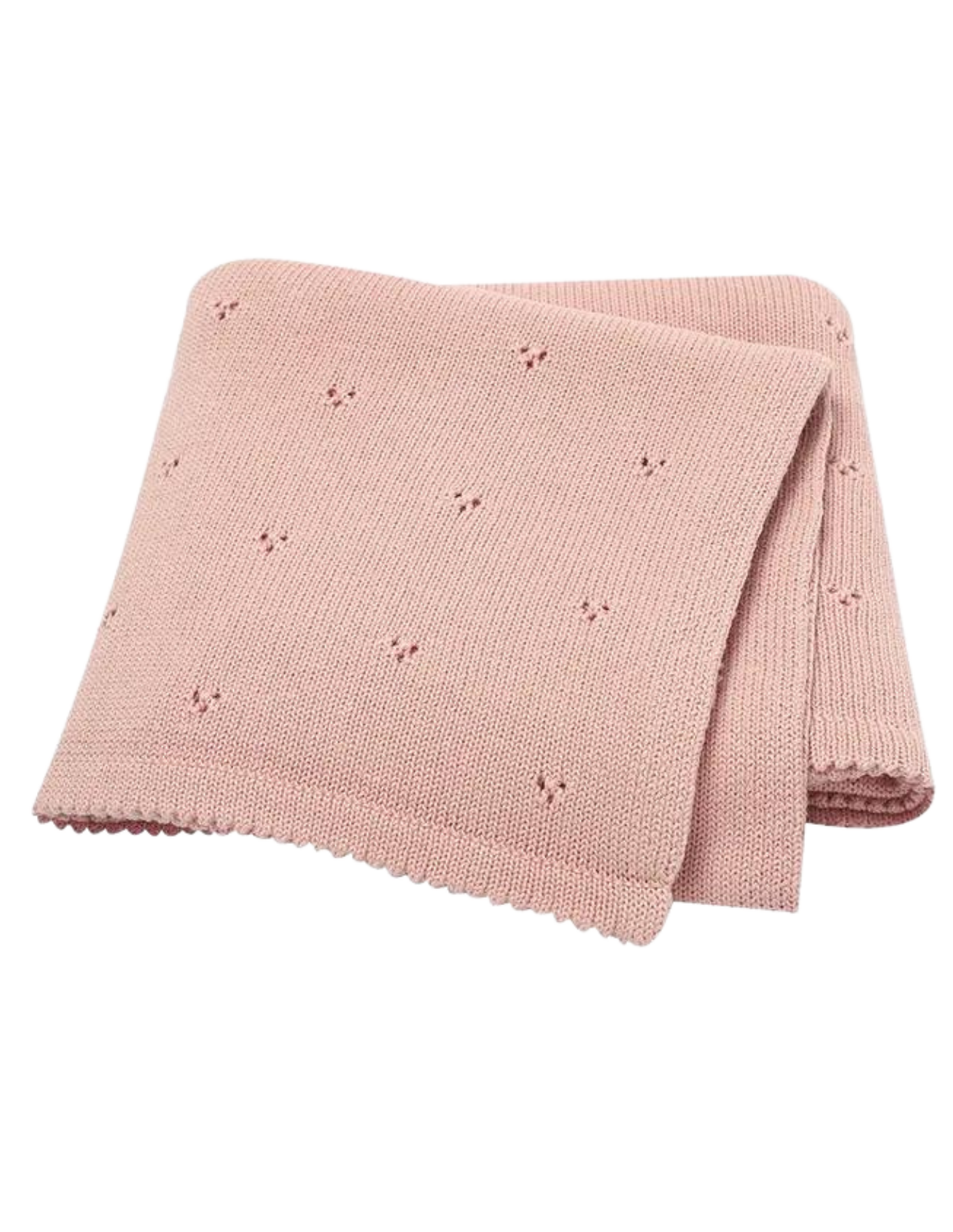 Knit Baby Eyelet Baby Blanket Baby Blanket With Butterfly And