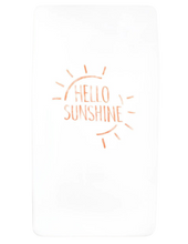 Load image into Gallery viewer, Hello Sunshine Organic Crib Sheet - CovetedThings
