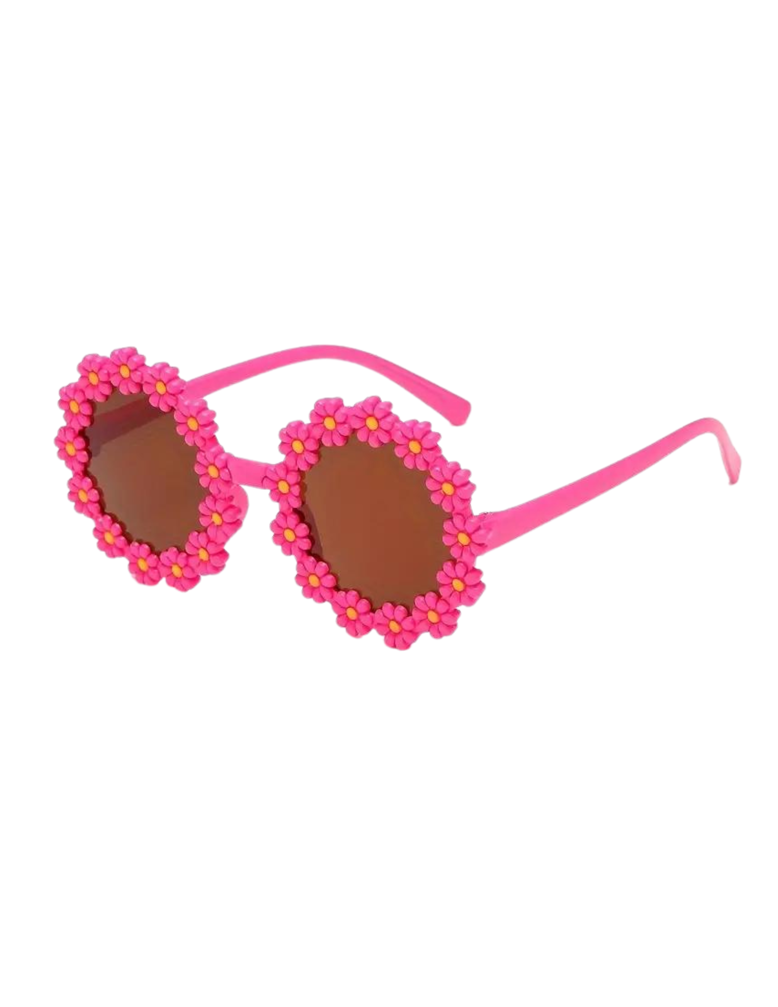Pink Floral Sunglasses Adult Flower Sunglasses | Pink – Pigment main image 4