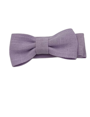 Hair Bow- Lilac Linen - CovetedThings