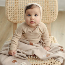 Load image into Gallery viewer, 100% Luxury Cotton Swaddle Receiving Baby Blanket - Mushroom: Camel - CovetedThings
