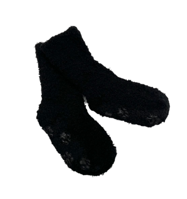 Baby Booties- Cozy Fuzzy Socks Black - CovetedThings