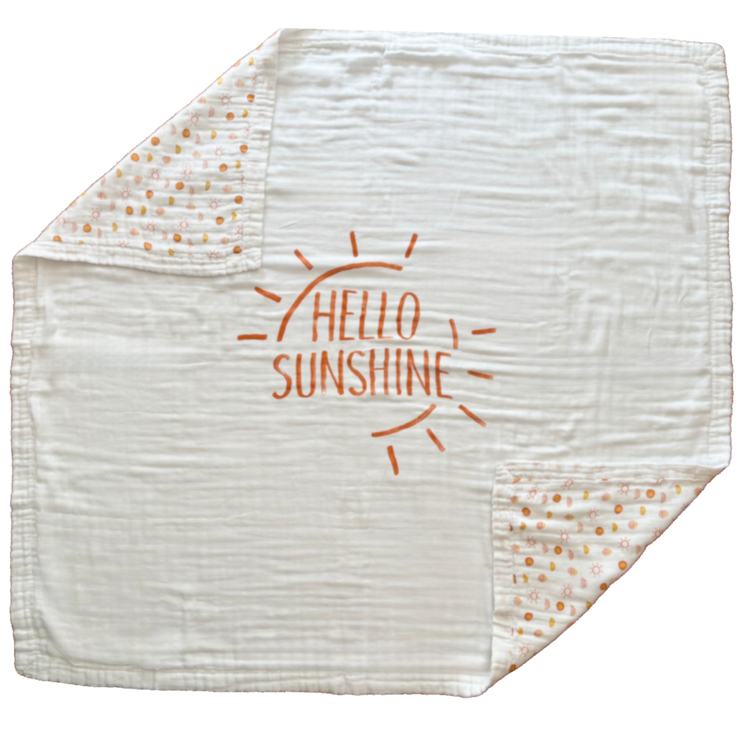 Hello Sunshine 4-Layer Organic Cotton Happy Cloud Luxury Blanket - CovetedThings