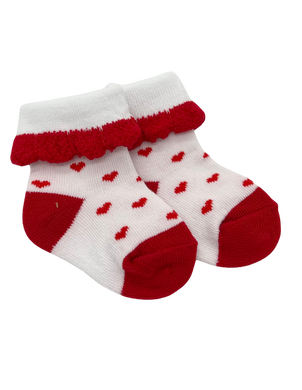 Heart Socks- Multi Red - CovetedThings