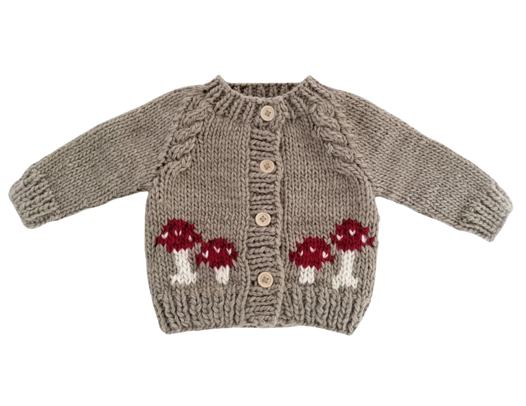 Mushroom knitted cardigan sweater - CovetedThings