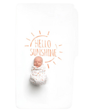Load image into Gallery viewer, Hello Sunshine Organic Crib Sheet - CovetedThings
