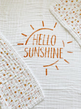 Load image into Gallery viewer, Hello Sunshine 4-Layer Organic Cotton Happy Cloud Luxury Blanket - CovetedThings
