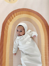 Load image into Gallery viewer, Organic Cotton Baby Gown in Dove - CovetedThings
