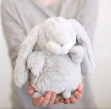 Load image into Gallery viewer, Stuffed Animal- Gray Tiny Nibble Bunny - CovetedThings
