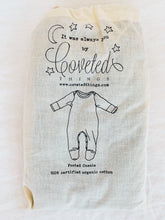 Load image into Gallery viewer, Organic Cotton Footed Onesie in Dove - CovetedThings

