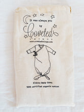 Load image into Gallery viewer, Organic Cotton Baby Gown in Charcoal - CovetedThings
