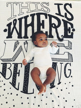 Load image into Gallery viewer, Where We Belong Organic Swaddle Scarf™ - CovetedThings
