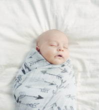 Load image into Gallery viewer, Faded Arrows Organic Swaddle Blanket- Coveted Things
