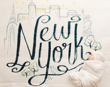Load image into Gallery viewer, New York Organic Swaddle Blanket- Coveted Things
