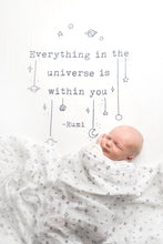 Load image into Gallery viewer, All Over Planet Print Organic Swaddle Blanket- Coveted Things
