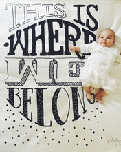Load image into Gallery viewer, Where We Belong Organic Swaddle Scarf™ - CovetedThings
