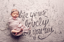 Load image into Gallery viewer, Life Grows Lovely Organic Swaddle Scarf™ - CovetedThings
