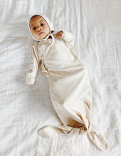 Load image into Gallery viewer, Organic Cotton Baby Gown in Dove - CovetedThings
