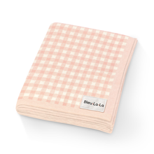 Load image into Gallery viewer, 100% Luxury Cotton Swaddle Receiving Baby Blanket - Plaid: Pink - CovetedThings
